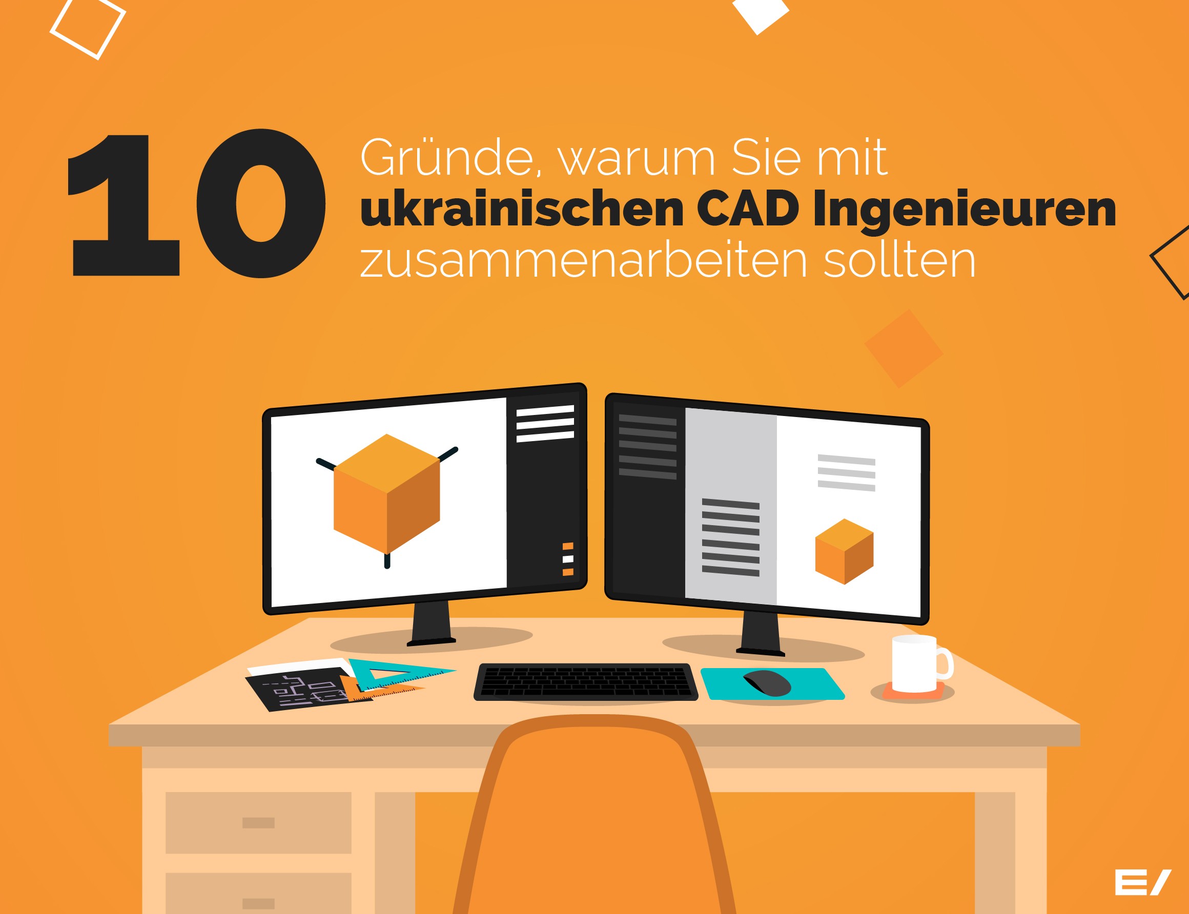 Evolvice Titelbild für 10 Gründe, warum Sie mit ukrainischen CAD Ingenieuren zusammenarbeiten sollten